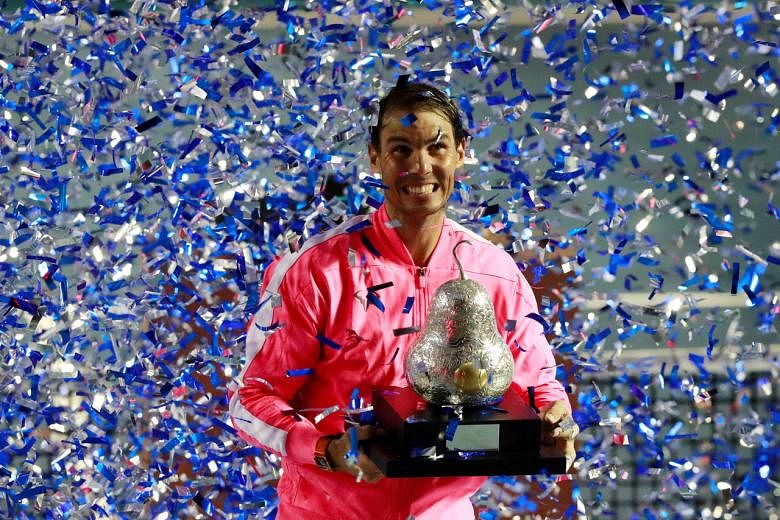 Tenis: Rafael Nadal melaju melewati Taylor Fritz untuk memenangkan gelar Acapulco